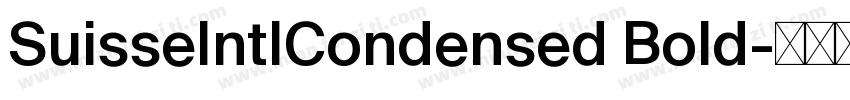 SuisseIntlCondensed Bold字体转换
